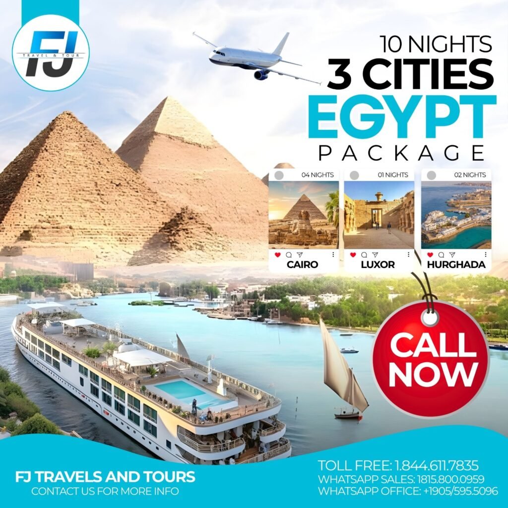 Cairo Egypt Vacation Tour Packages 2026 - FJ Travels Canada